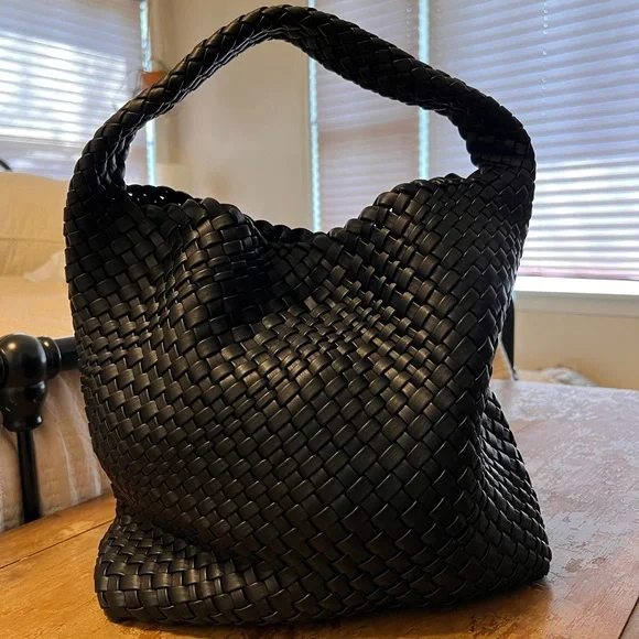 Black Woven Melie Blanco Bag - Picture 4 of 6